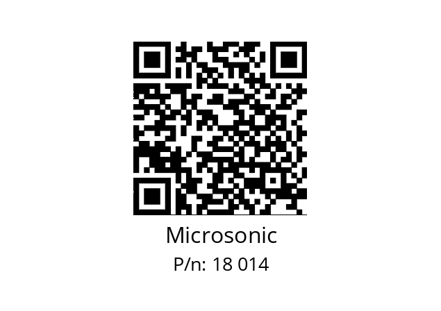   Microsonic 18 014