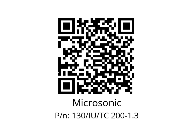   Microsonic 130/IU/TC 200-1.3