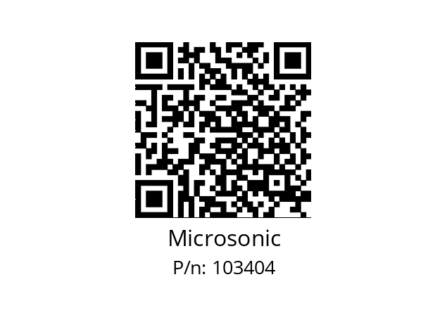   Microsonic 103404