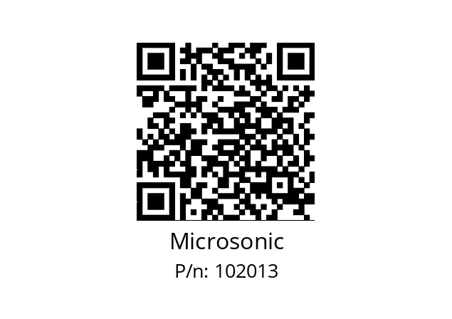   Microsonic 102013