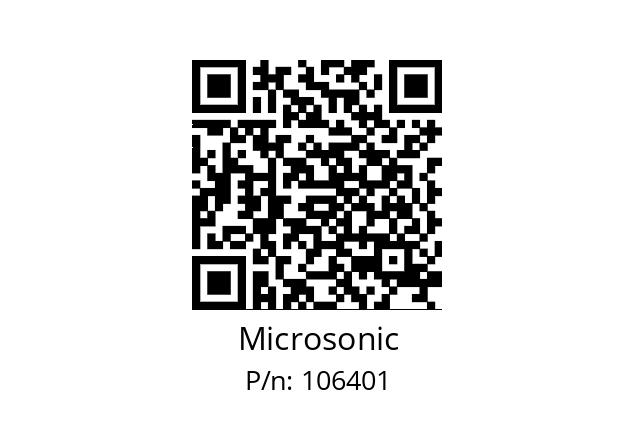   Microsonic 106401