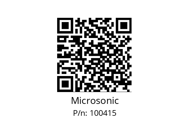   Microsonic 100415