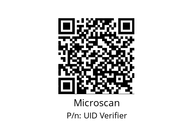   Microscan UID Verifier