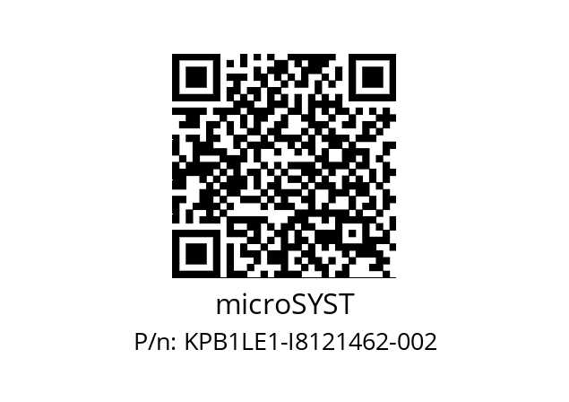   microSYST KPB1LE1-I8121462-002