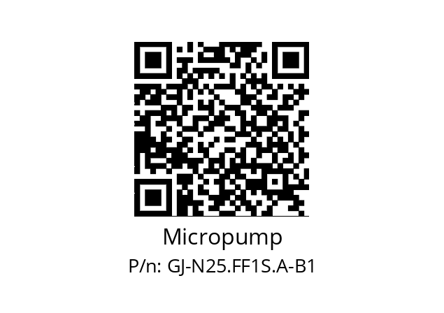   Micropump GJ-N25.FF1S.A-B1