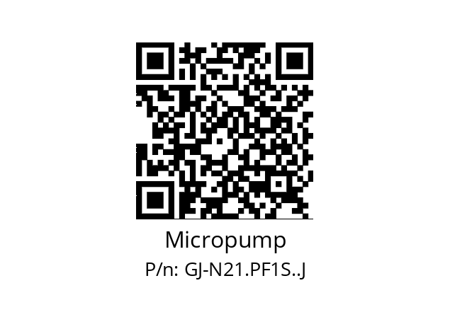   Micropump GJ-N21.PF1S..J