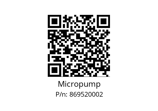   Micropump 869520002