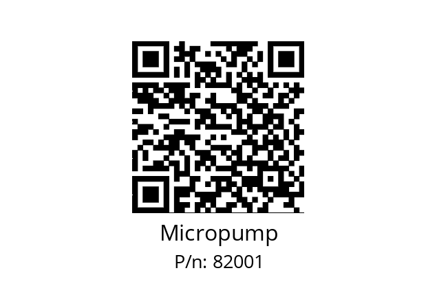   Micropump 82001