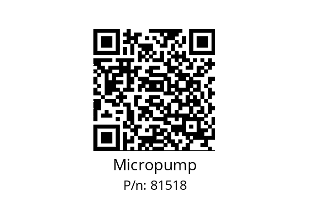   Micropump 81518