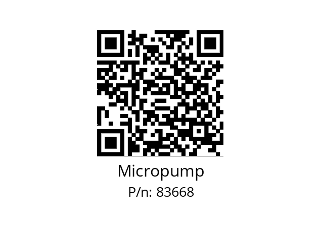   Micropump 83668