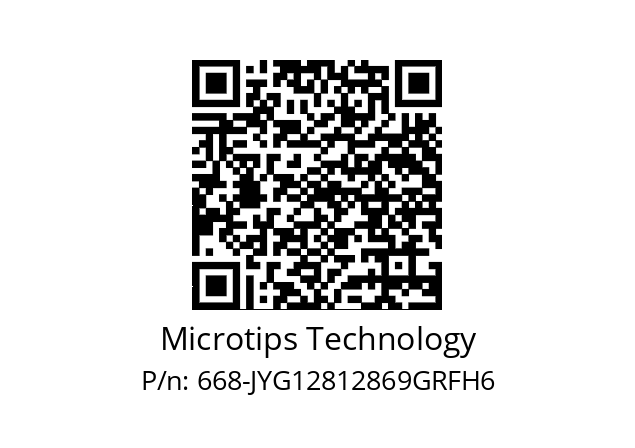   Microtips Technology 668-JYG12812869GRFH6