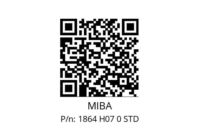   MIBA 1864 H07 0 STD