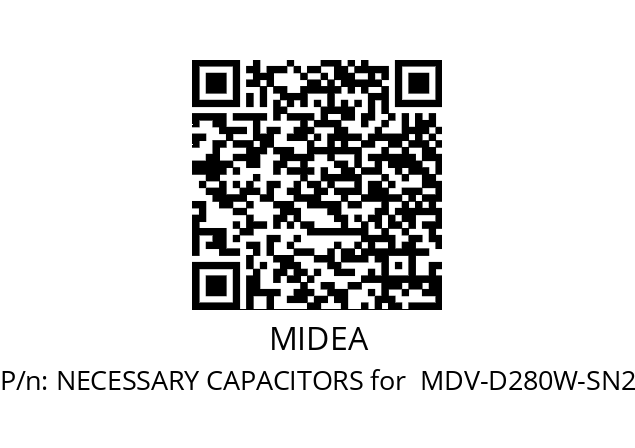   MIDEA NECESSARY CAPACITORS for  MDV-D280W-SN2