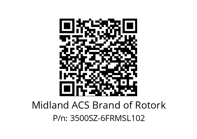   Midland ACS Brand of Rotork 3500SZ-6FRMSL102