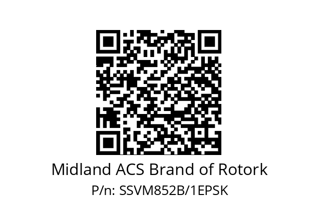   Midland ACS Brand of Rotork SSVM852B/1EPSK