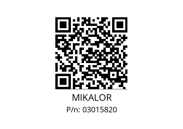   MIKALOR 03015820