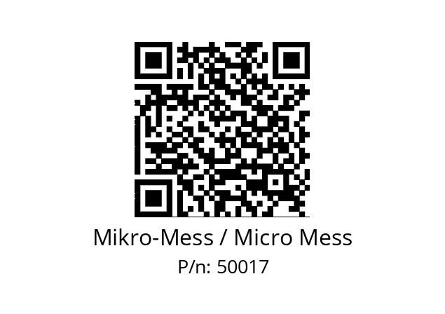   Mikro-Mess / Micro Mess 50017