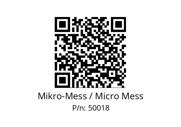   Mikro-Mess / Micro Mess 50018