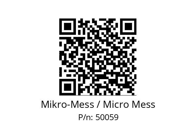   Mikro-Mess / Micro Mess 50059