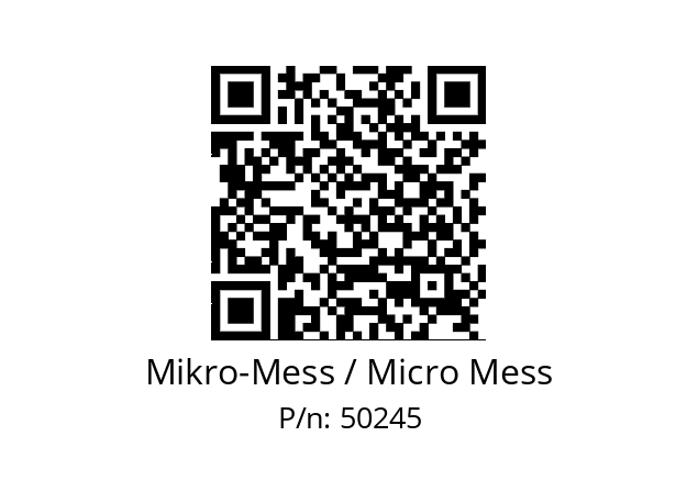   Mikro-Mess / Micro Mess 50245