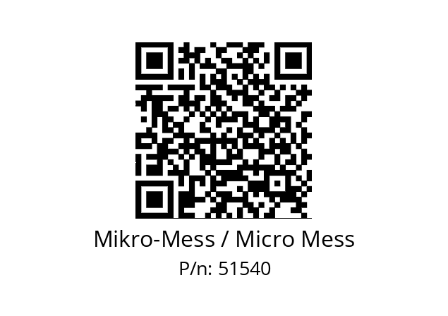   Mikro-Mess / Micro Mess 51540