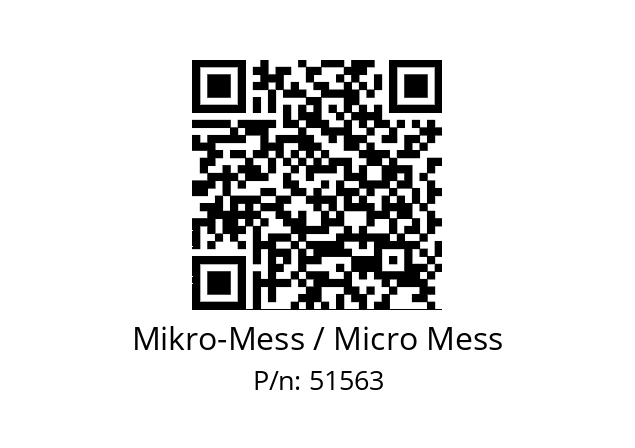   Mikro-Mess / Micro Mess 51563