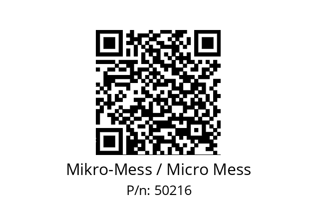   Mikro-Mess / Micro Mess 50216