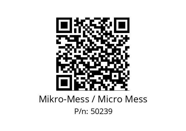   Mikro-Mess / Micro Mess 50239