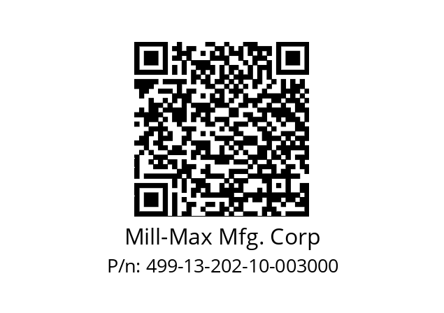   Mill-Max Mfg. Corp 499-13-202-10-003000