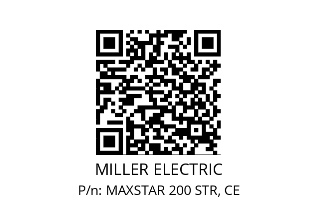   MILLER ELECTRIC MAXSTAR 200 STR, CE