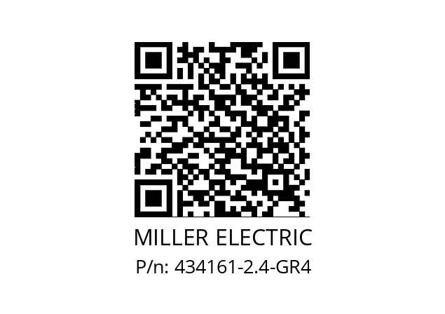   MILLER ELECTRIC 434161-2.4-GR4