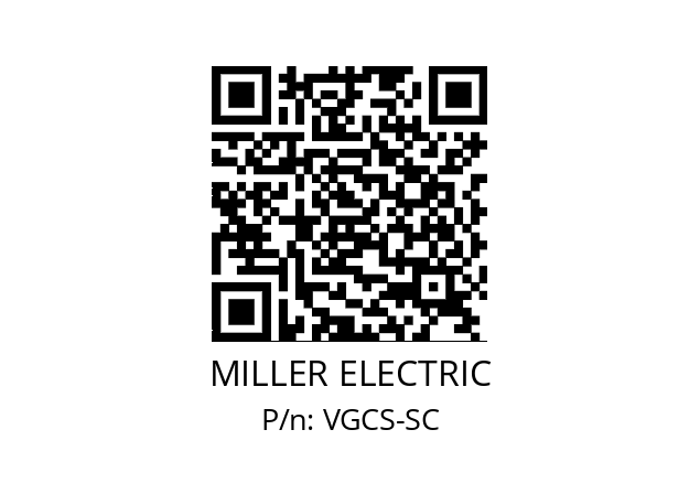   MILLER ELECTRIC VGCS-SC