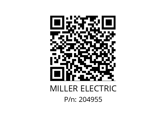   MILLER ELECTRIC 204955