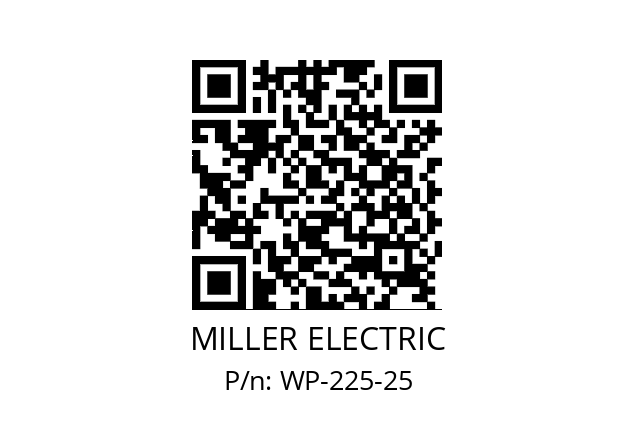   MILLER ELECTRIC WP-225-25