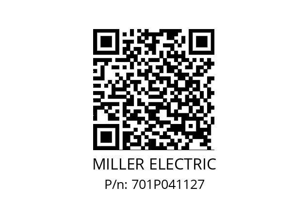   MILLER ELECTRIC 701P041127