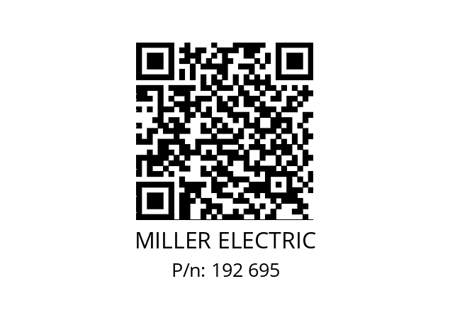   MILLER ELECTRIC 192 695