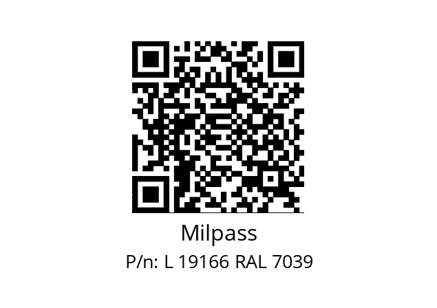   Milpass L 19166 RAL 7039