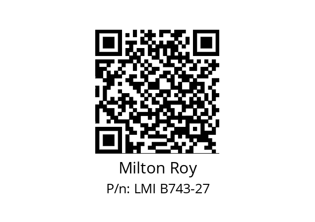   Milton Roy LMI B743-27