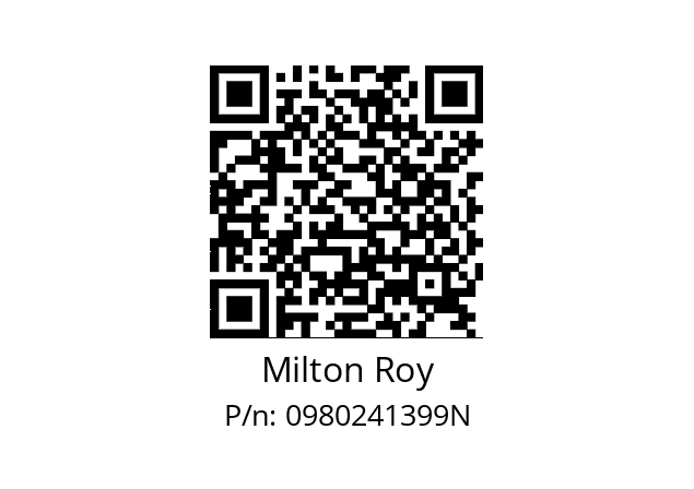   Milton Roy 0980241399N