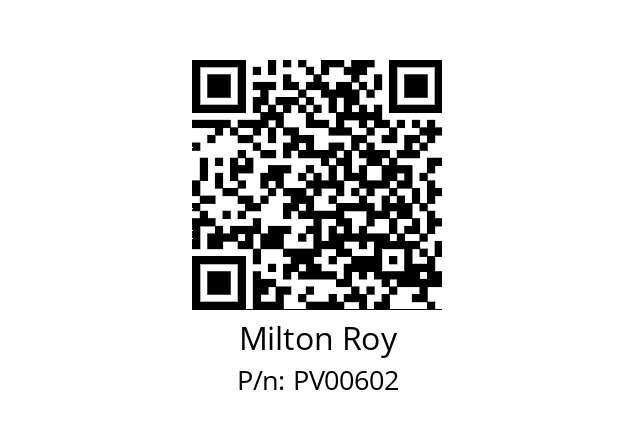   Milton Roy PV00602