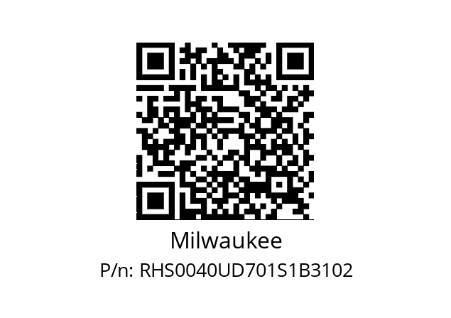   Milwaukee RHS0040UD701S1B3102