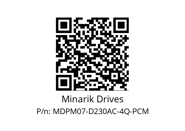   Minarik Drives MDPM07-D230AC-4Q-PCM