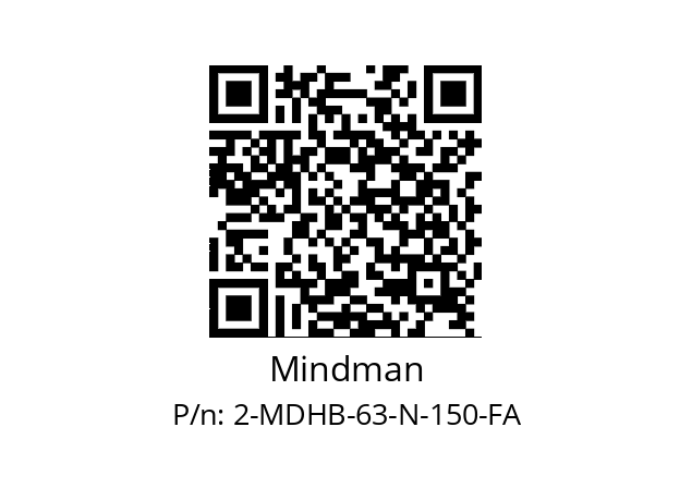   Mindman 2-MDHB-63-N-150-FA