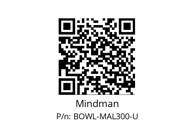   Mindman BOWL-MAL300-U