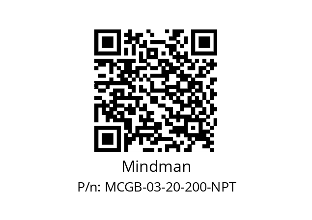   Mindman MCGB-03-20-200-NPT