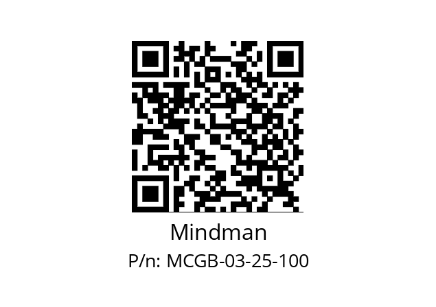   Mindman MCGB-03-25-100