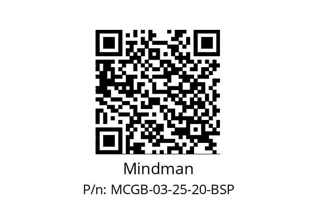   Mindman MCGB-03-25-20-BSP