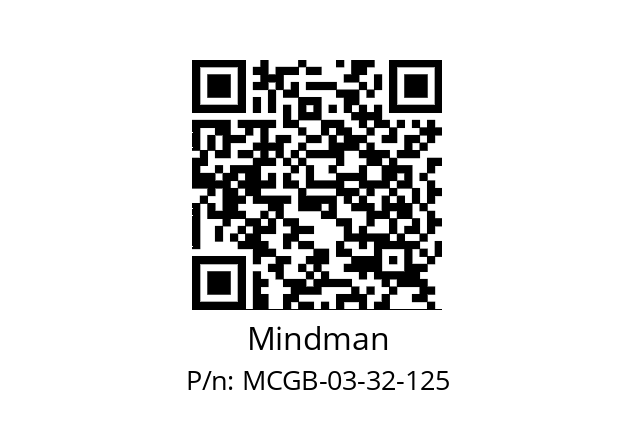   Mindman MCGB-03-32-125