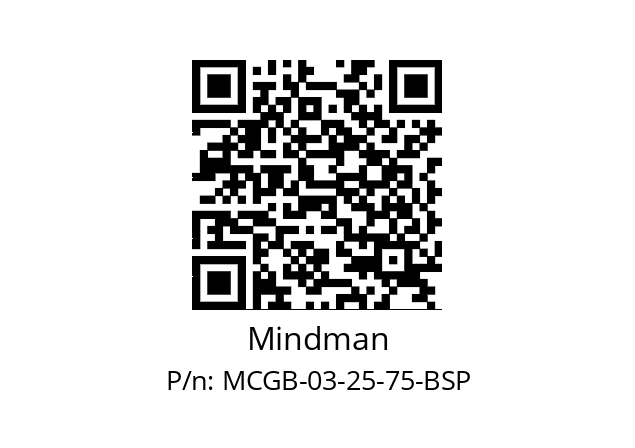   Mindman MCGB-03-25-75-BSP