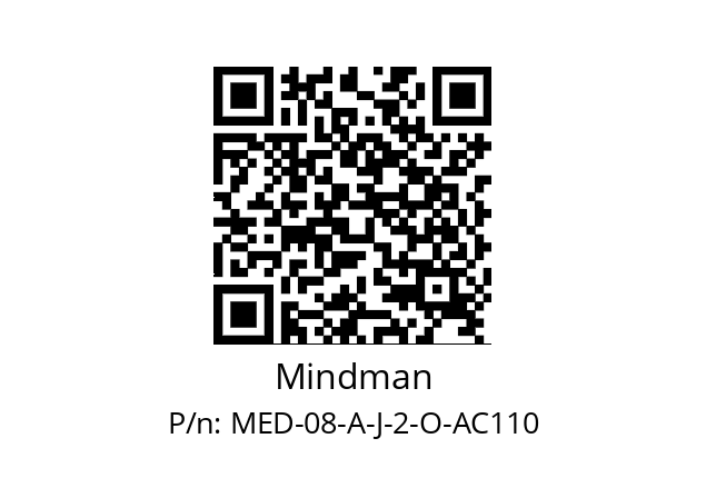   Mindman MED-08-A-J-2-O-AC110